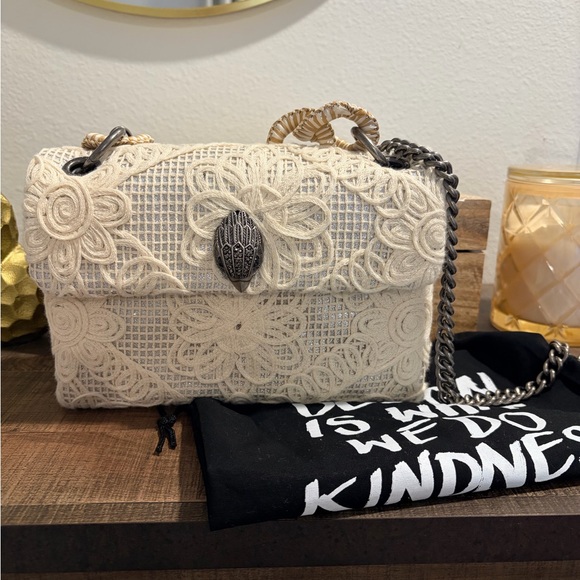 Kurt Geiger Handbags - Kurt Geiger Kensington Cream Floral Bag NWT